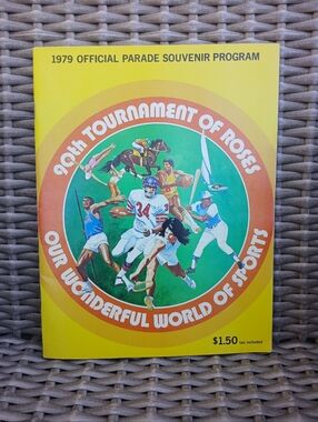 1979 Tournament of Roses Parade Souvenir Program - Yellow